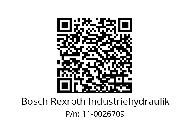   Bosch Rexroth Industriehydraulik 11-0026709