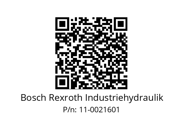   Bosch Rexroth Industriehydraulik 11-0021601