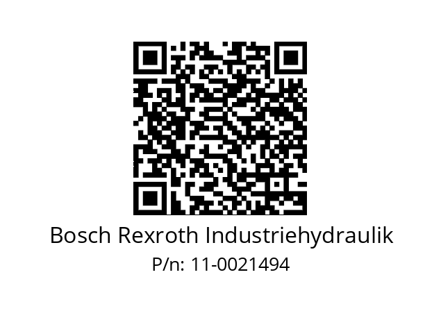   Bosch Rexroth Industriehydraulik 11-0021494