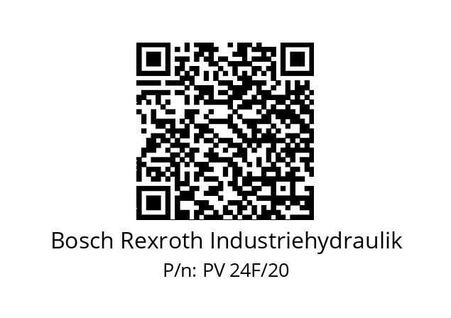   Bosch Rexroth Industriehydraulik PV 24F/20