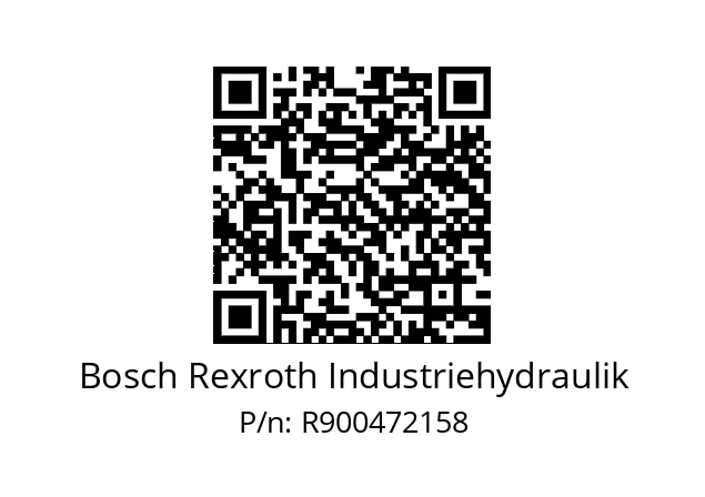   Bosch Rexroth Industriehydraulik R900472158