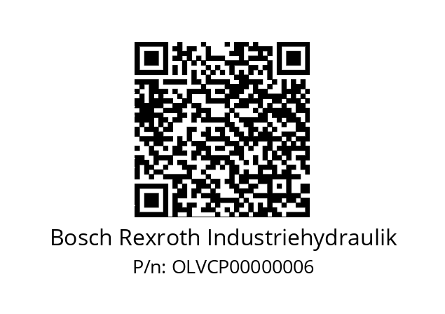   Bosch Rexroth Industriehydraulik OLVCP00000006