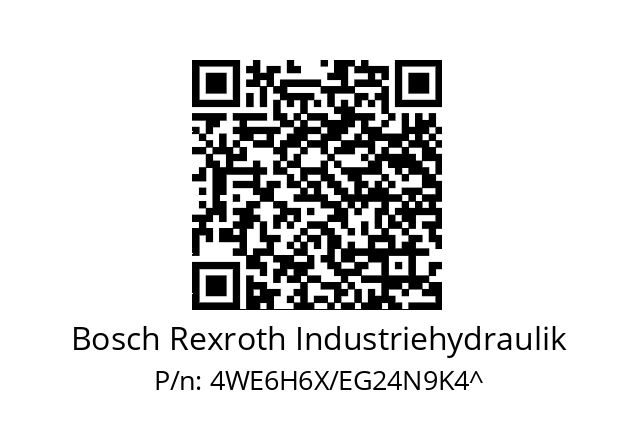   Bosch Rexroth Industriehydraulik 4WE6H6X/EG24N9K4^