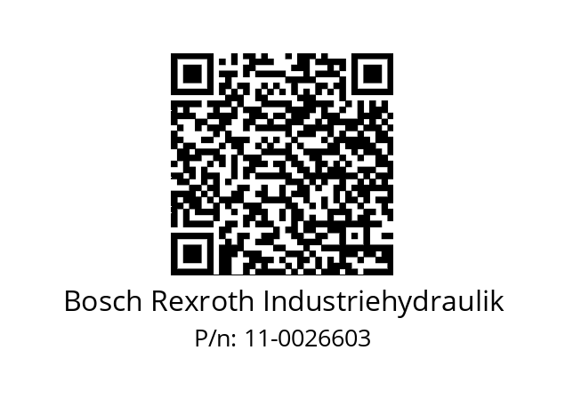   Bosch Rexroth Industriehydraulik 11-0026603