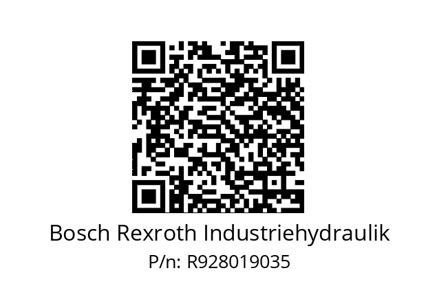   Bosch Rexroth Industriehydraulik R928019035