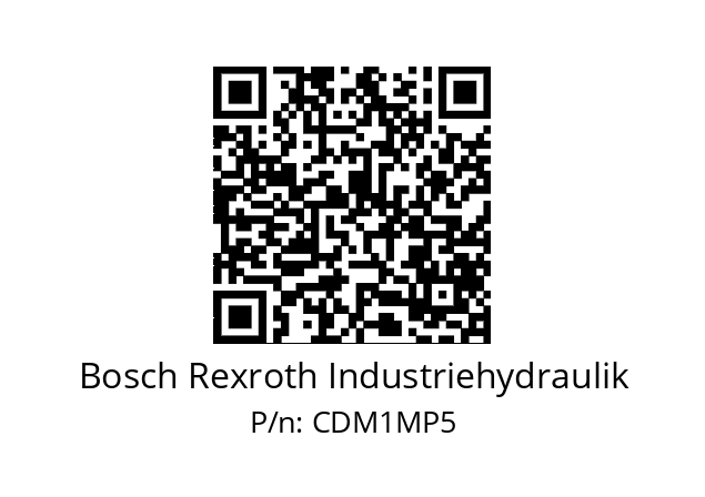   Bosch Rexroth Industriehydraulik CDM1MP5