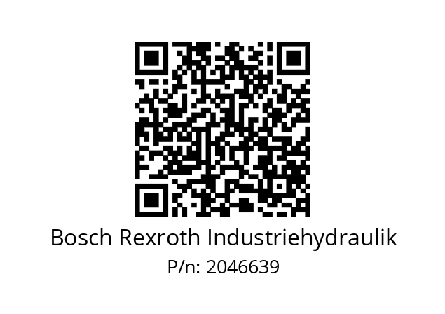   Bosch Rexroth Industriehydraulik 2046639