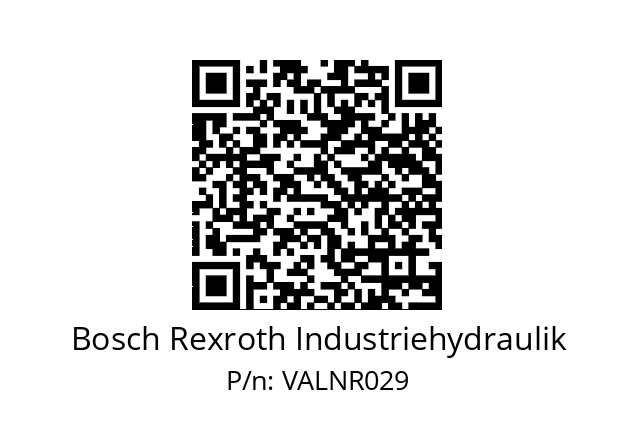   Bosch Rexroth Industriehydraulik VALNR029