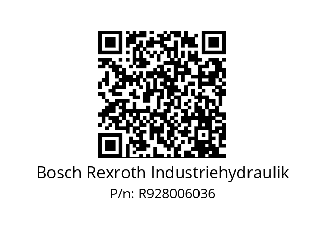   Bosch Rexroth Industriehydraulik R928006036