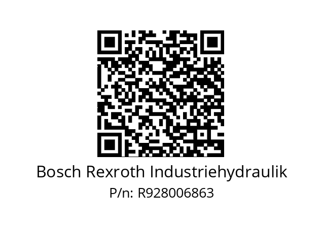   Bosch Rexroth Industriehydraulik R928006863