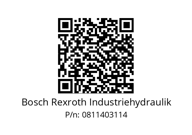   Bosch Rexroth Industriehydraulik 0811403114