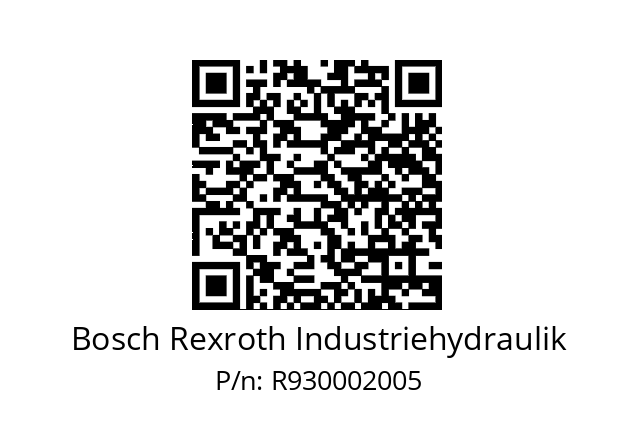   Bosch Rexroth Industriehydraulik R930002005