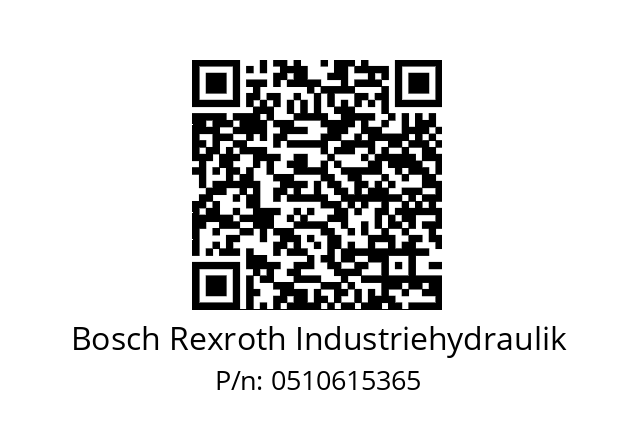   Bosch Rexroth Industriehydraulik 0510615365