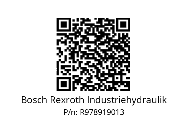   Bosch Rexroth Industriehydraulik R978919013