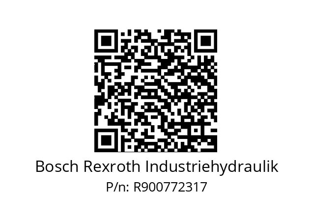   Bosch Rexroth Industriehydraulik R900772317