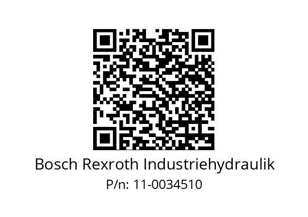   Bosch Rexroth Industriehydraulik 11-0034510