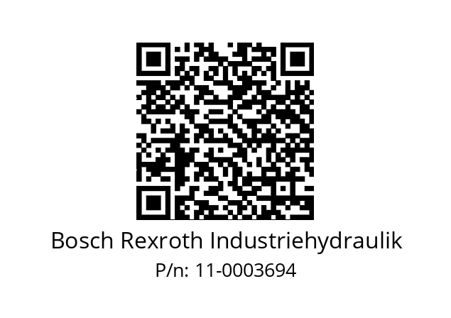   Bosch Rexroth Industriehydraulik 11-0003694