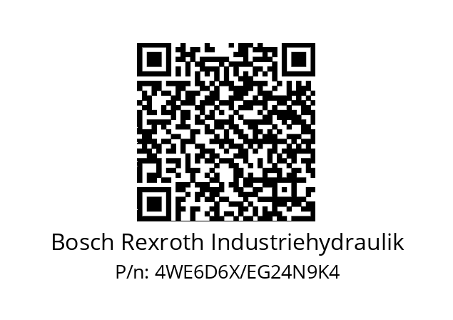   Bosch Rexroth Industriehydraulik 4WE6D6X/EG24N9K4