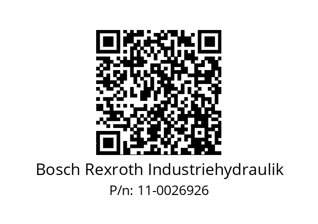   Bosch Rexroth Industriehydraulik 11-0026926