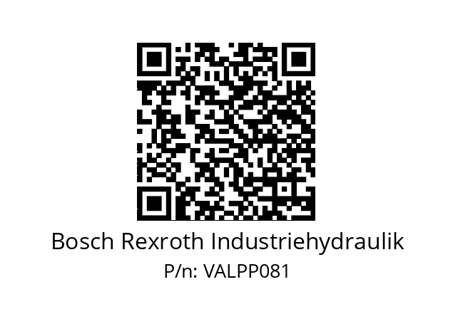   Bosch Rexroth Industriehydraulik VALPP081