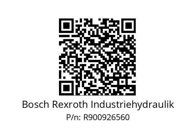   Bosch Rexroth Industriehydraulik R900926560