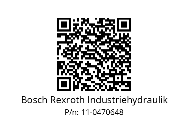   Bosch Rexroth Industriehydraulik 11-0470648