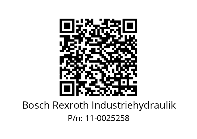   Bosch Rexroth Industriehydraulik 11-0025258