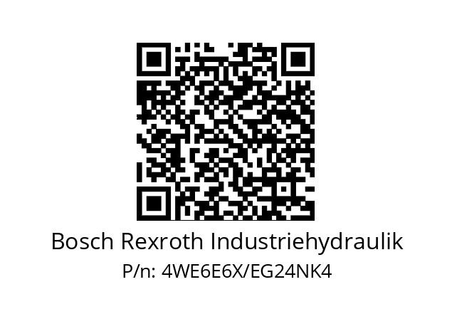   Bosch Rexroth Industriehydraulik 4WE6E6X/EG24NK4