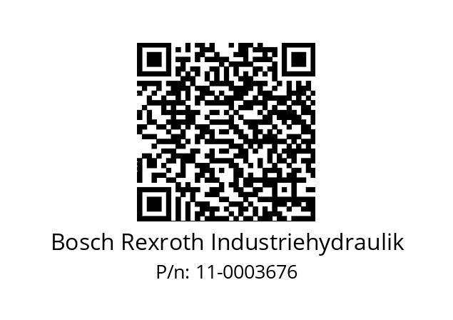   Bosch Rexroth Industriehydraulik 11-0003676