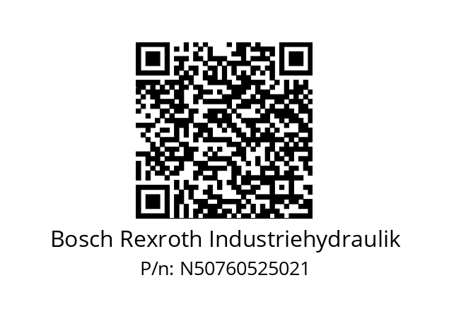   Bosch Rexroth Industriehydraulik N50760525021