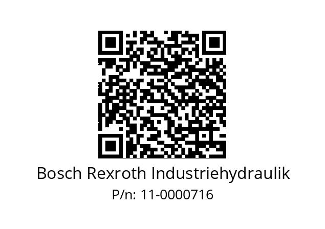   Bosch Rexroth Industriehydraulik 11-0000716