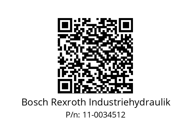   Bosch Rexroth Industriehydraulik 11-0034512