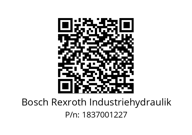   Bosch Rexroth Industriehydraulik 1837001227