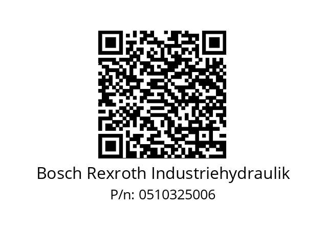   Bosch Rexroth Industriehydraulik 0510325006