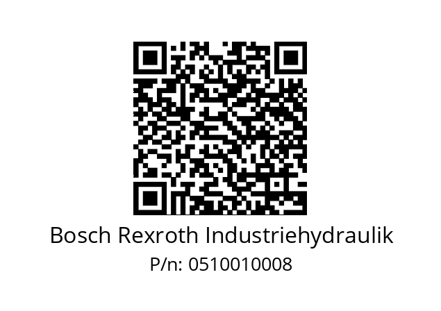   Bosch Rexroth Industriehydraulik 0510010008