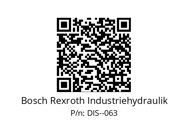   Bosch Rexroth Industriehydraulik DIS--063