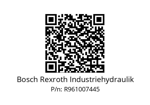   Bosch Rexroth Industriehydraulik R961007445