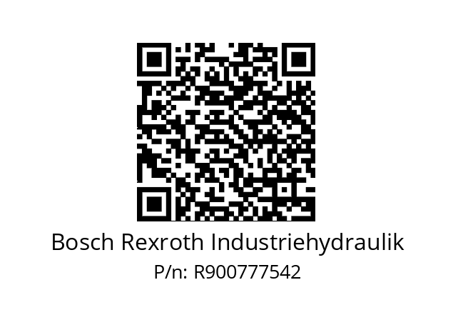   Bosch Rexroth Industriehydraulik R900777542