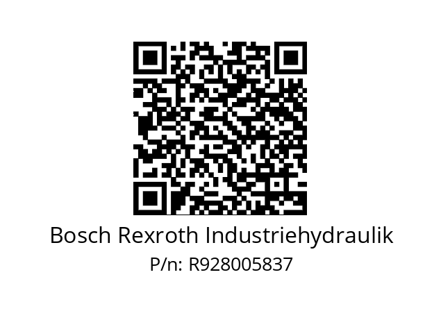   Bosch Rexroth Industriehydraulik R928005837