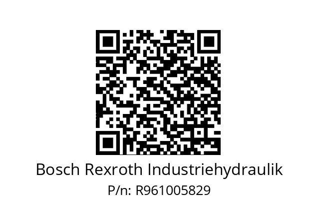   Bosch Rexroth Industriehydraulik R961005829