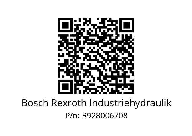   Bosch Rexroth Industriehydraulik R928006708