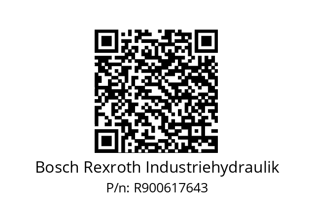   Bosch Rexroth Industriehydraulik R900617643