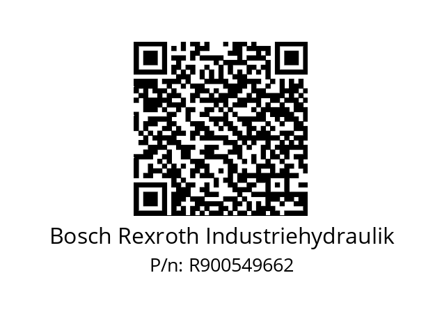   Bosch Rexroth Industriehydraulik R900549662