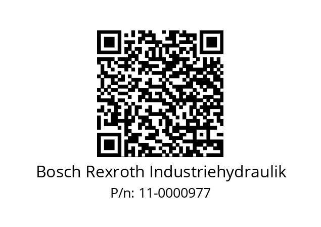   Bosch Rexroth Industriehydraulik 11-0000977