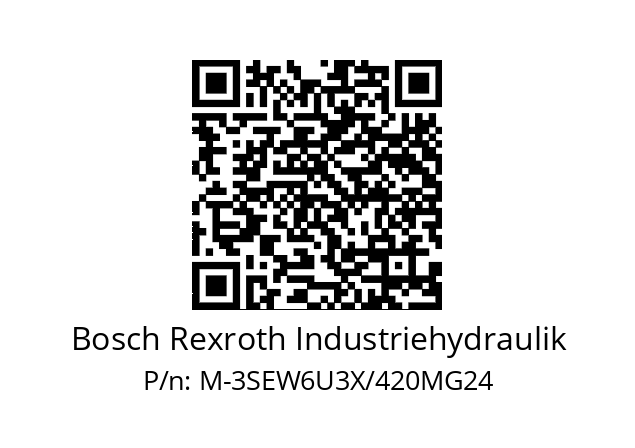   Bosch Rexroth Industriehydraulik M-3SEW6U3X/420MG24