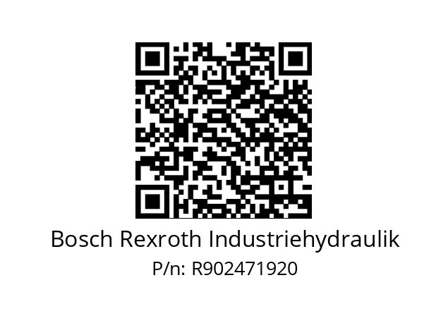 Axial piston pump  Bosch Rexroth Industriehydraulik R902471920