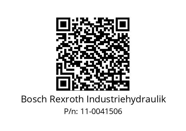   Bosch Rexroth Industriehydraulik 11-0041506