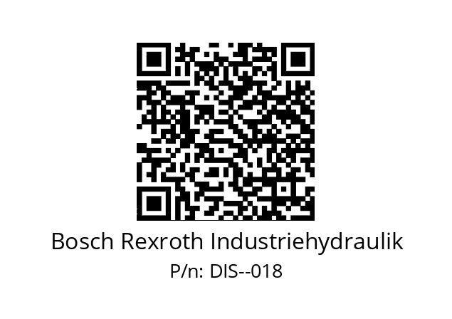   Bosch Rexroth Industriehydraulik DIS--018