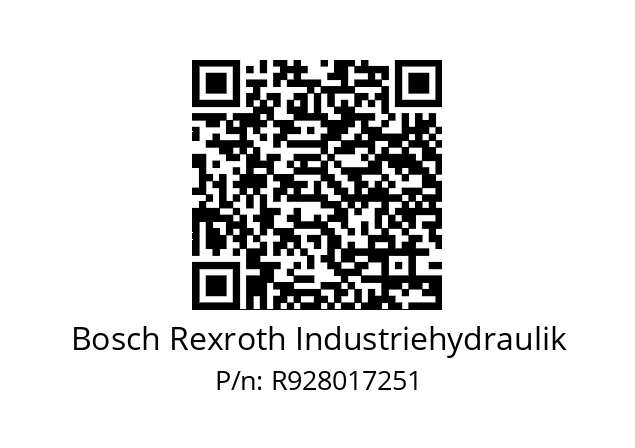   Bosch Rexroth Industriehydraulik R928017251