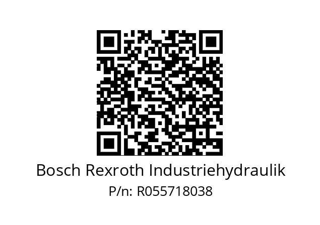   Bosch Rexroth Industriehydraulik R055718038